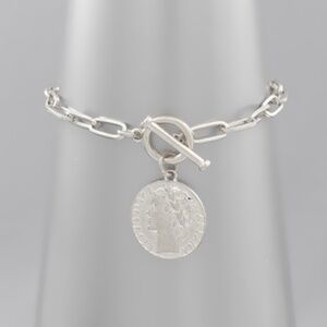 Coin Charm Chain Bracelet